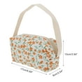 thumbnail image 2 of Unique Bargains 1 Pc Gardenia Style Drawstring Makeup Bag for Vacation Orange Polyester, 2 of 6