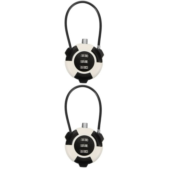 2 Pieces Combination Padlock Locks for Luggage Wire Cable Cabinet Lockbox Locker