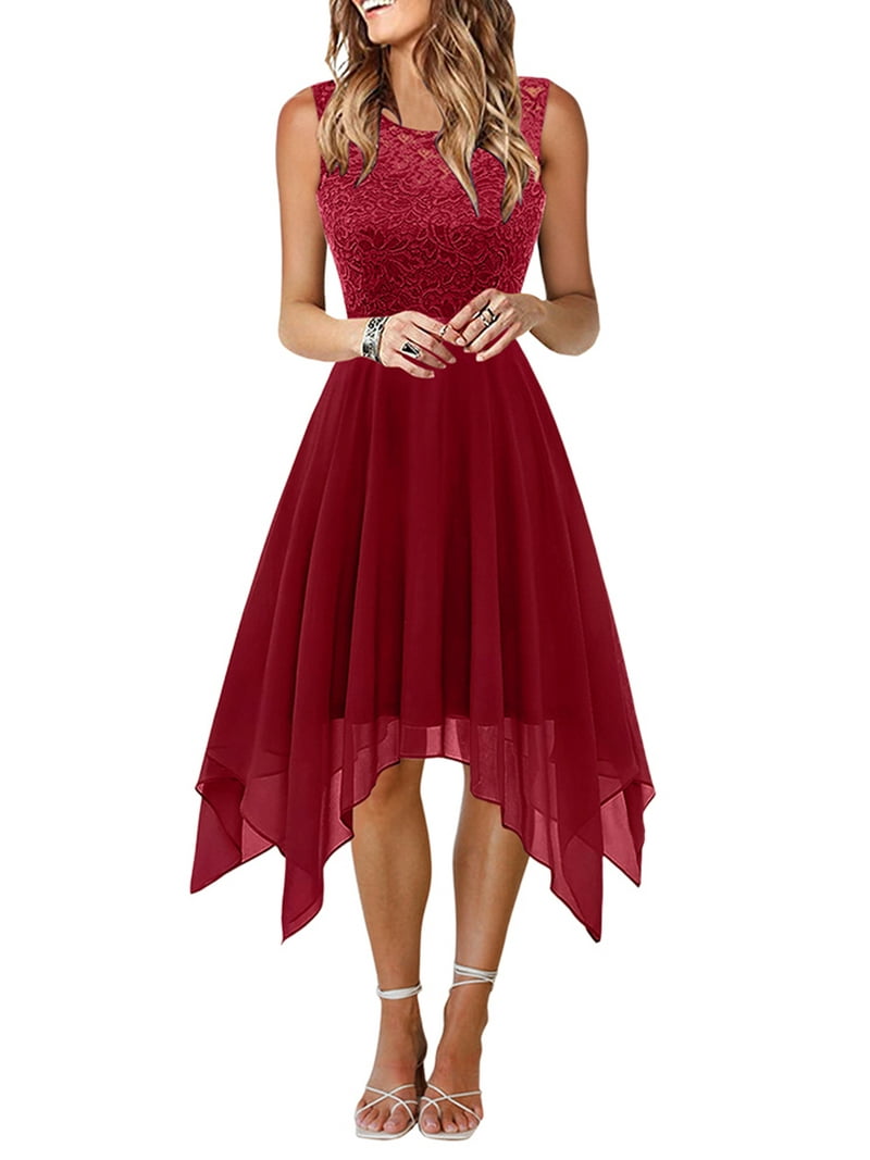 chinese dress ladies Chiffon and Lace Mini Dress - Elopement Outfit