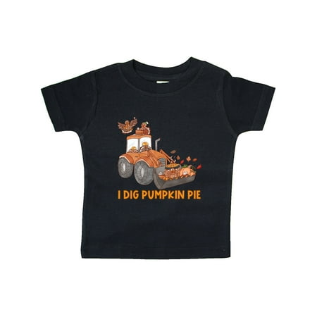 

Inktastic I Dig Pumpkin Pie Turkeys and Bulldozer Gift Baby Boy or Baby Girl T-Shirt