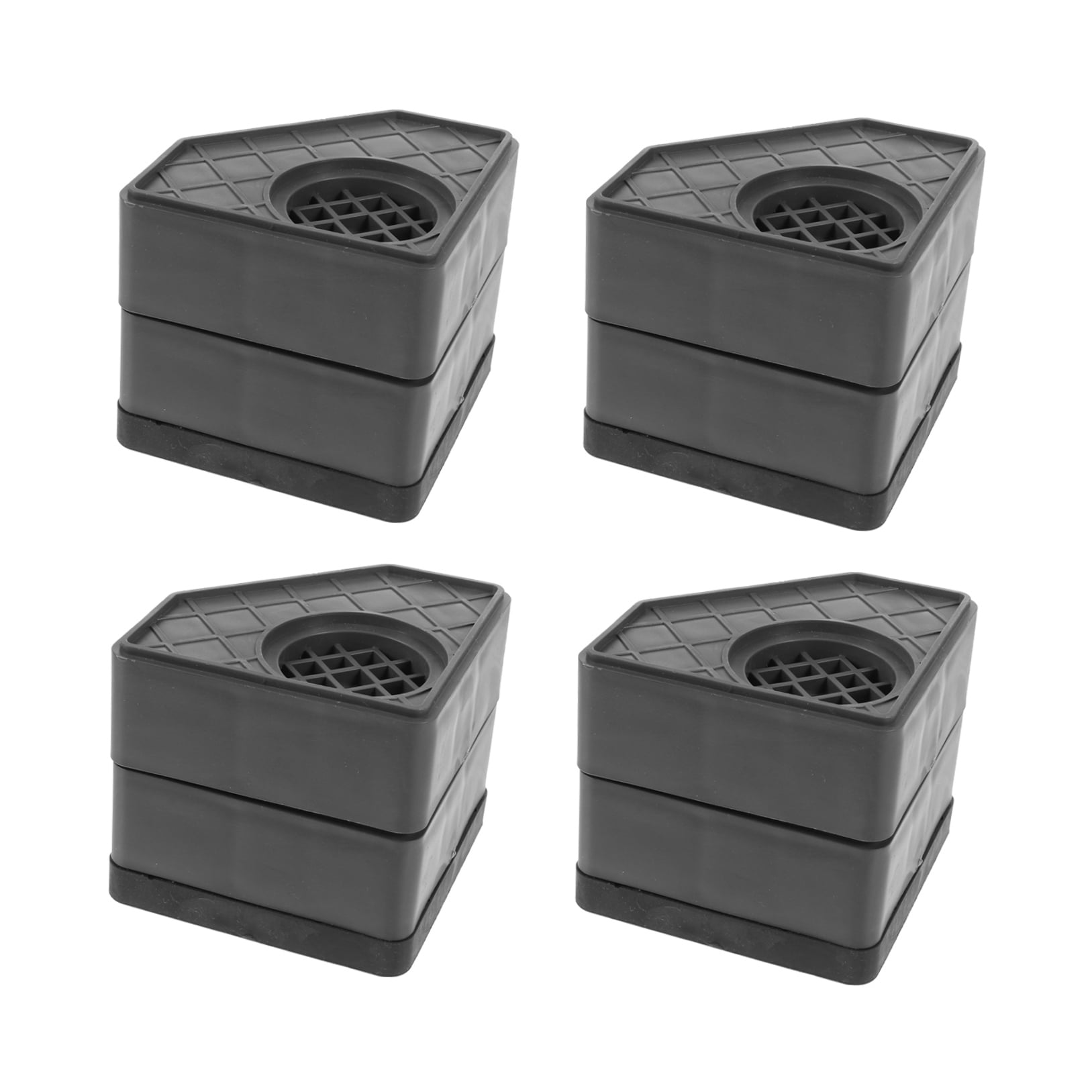 PAMINGONO 4Pcs Shockproof Anti-skid Noise Reduction PP Silicone Non-skid Washer Mats for Home
