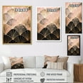 thumbnail image 4 of Designart "Radiance In Rose Gold" Abstract Shapes Floater Framed Wall Art Living Room, 4 of 5