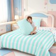 thumbnail image 4 of Erosebridal Abstract Geometric Stripes King Size Comforter Sets,Minimalist Lines Comforters King Size,Colorful Stars Reversible,3pcs,1 Comforter and 2 Pillowcases, 4 of 7