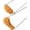 Fried 2pcs, variant on Chicken Wing Necklace for Women, Funny Fried Chicken Pendant Necklace, Handmade Resin Food Jewelry Gift for Food Lovers and Party Wear