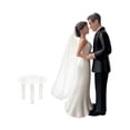 thumbnail image 3 of Xyadri Wedding Cake Topper Bride and Groom Figurine Elegant Set for Wedding Engagement Bridal Shower, 3 of 9