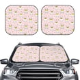 thumbnail image 2 of Xecao Queen For Rabbit for Foldable Car Sun Shades (2-Pack) offer sun protection with an easy-fold design for convenient windshield shading., 2 of 7