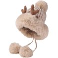 thumbnail image 2 of CoCopeaunts Beanie Hats for Women Winter Hat Cute Elk Beanies Hat Beanie Knit Skull Cap Plush Warm Winter Beanies Hat Christmas Hat, 2 of 7