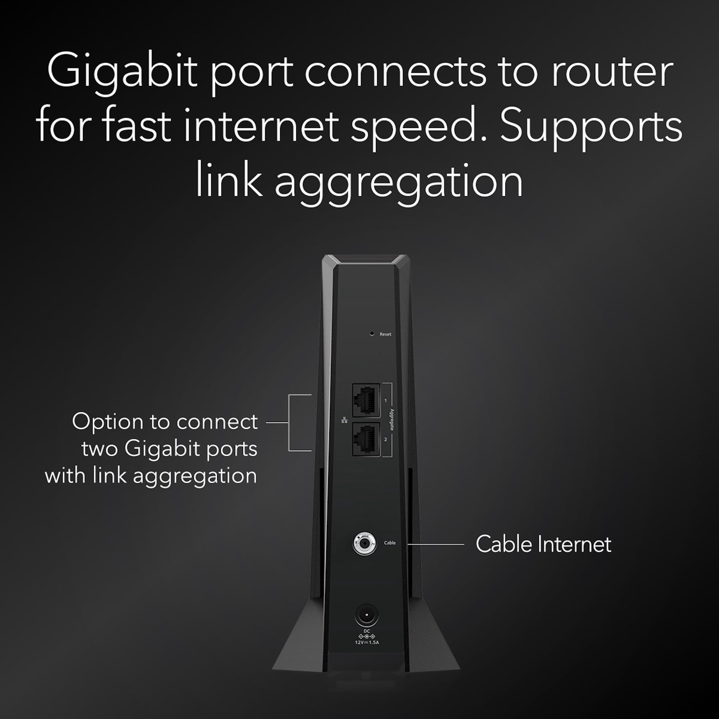 NETGEAR Nighthawk DOCSIS 3.1 Mid/high-Split Cable Modem (CM2500-1AZNAS) – Approved for Today’s Faster Speeds - Works With all Cable Providers Incl. Xfinity, Spectrum, Cox - Cable Plans up to 2Gbps