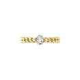 thumbnail image 2 of ARAIYA FINE JEWELRY 14K Yellow Gold Lab-Grown Oval-shape Diamond Solitaire Engagement Ring (1/4 Cttw, D-F Color, VS1 Clarity) Size 5.5, 2 of 7