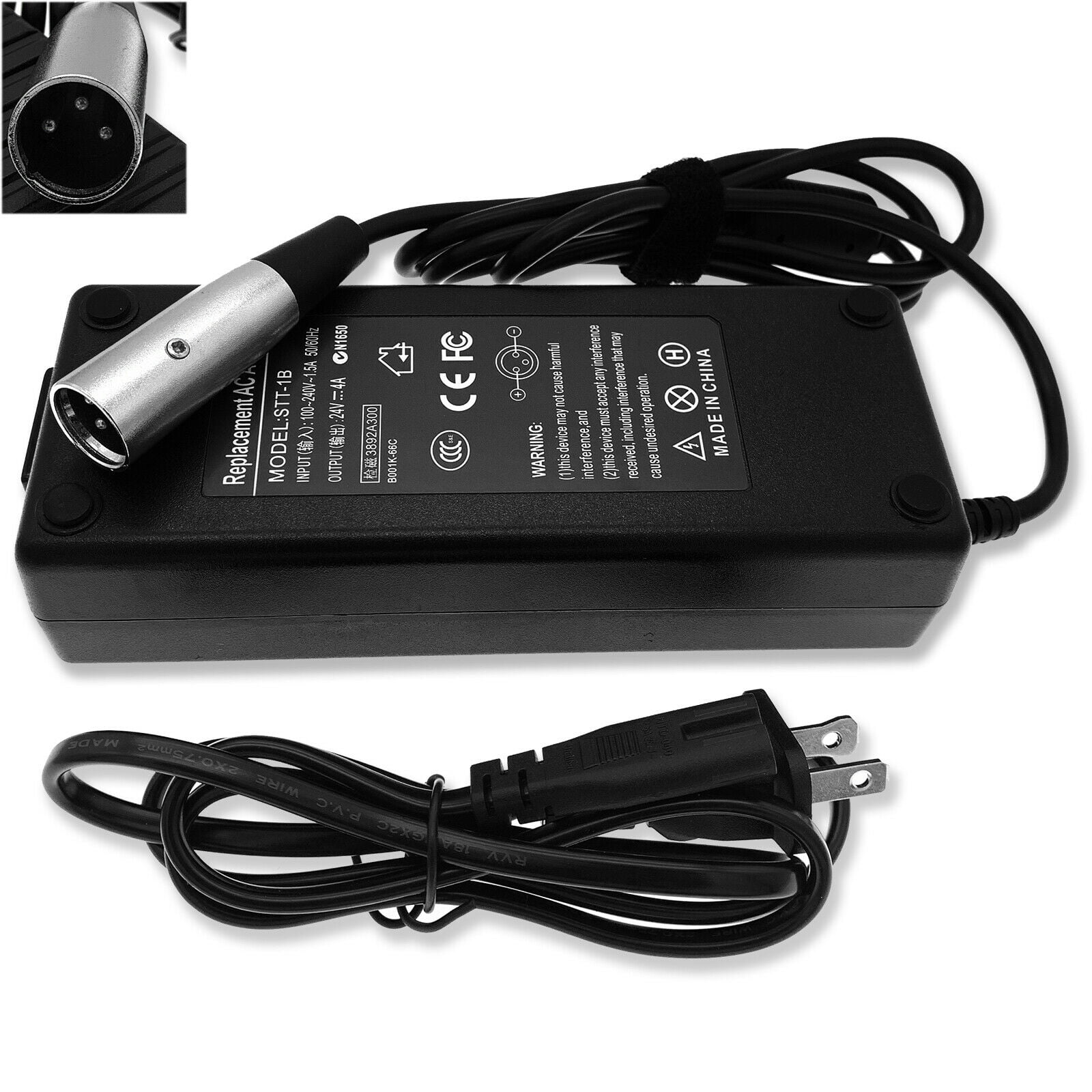 FOR PRIDE GO-GO ELITE TRAVELLER MOBILITY SCOOTER BATTERY CHARGER 24v 2A 48W 