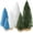 6pcs Green+blue+white, variant on 6pcs /9pcs Mini Christmas Tree Desktop, Artificial Christmas Pine Tree, Mini Bottle Brush Trees Tabletop, Small Sisal Trees with Wooden Bases, Xmas Holiday Decor