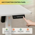 thumbnail image 3 of CZMJY Electric Standing Desk, 48 X 24 Inches Adjustable Height Stand up Desk for Home Office, Ergonomic Sit to Stand Desk with Headphone Hook, 3 Memory Preset Computer Desk, White, 3 of 8