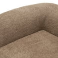 thumbnail image 5 of Christopher Knight Home Modern 116" Curved Sectional Sofa Couch, Upholstered Chaise Lounge with 4 Pillows, Camel, 5 of 11