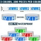 thumbnail image 2 of Paquete de 600 Pulseras VIP para Eventos Pulseras VIP Impermeables Pulseras de Papel VIP Pulseras para Fiesta (Rojo, Azul, Verde), 2 of 5