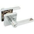thumbnail image 3 of Vienna Door Lever with Square Rosette, Entry Latch, KW Keyway, Polished Chrome by Stone Harbor Hardware, 3 of 4