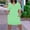 Green, variant on Blmnix Valentine Dresses for Women 2026 Plus Size Casual Shift Long Petticoat Purple V-Neck Short Sleeve Drop Waist Dress Women,XXXXXL