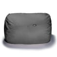 thumbnail image 3 of Jaxx  5.5 Foot Lounger Bean Bag Loveseat For Adults - Microsuede Charcoal, 3 of 5
