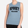 thumbnail image 2 of Collegiate Spooky Season Women's Muscle Tank 2X-Large Stonewash Denim, 2 of 5