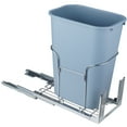 thumbnail image 1 of KFFKFF Retractable Garbage Bin, 35L Solo Bin, Subsurface Kitchen Rubbish Container with Sliding Mechanism, Grip and Door Installation Kit, 110 lbs Weight Limit Sturdy Waste Recycling Bin for Kitchen, 1 of 9
