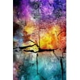thumbnail image 2 of Villa, Mlli 13x18 Gold Ornate Wood Framed with Double Matting Museum Art Print Titled - Rock Wall, 2 of 4