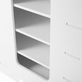 thumbnail image 3 of PENIKOKO White Plastic File Organizer with Multi Tier Storage Rack for Desktop Document Organization, 3 of 8