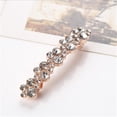 thumbnail image 2 of Menolana 2xCrystal Rhinestone Barrette Hair Clips Hairpin Accessory White 2 Pcs, 2 of 8