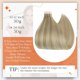thumbnail image 3 of - Extensiones de cabello humano real Remy, con cinta adhesiva de doble cara, sin costuras, color 16 con reflejos 22, e, 3 of 5