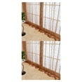 thumbnail image 3 of Billuyoard Home Apartment Romantic Window Curtain Replacement Full Flocking Drape Living Bedroom Protection Room Soft Privacy café 2piezas, 3 of 6