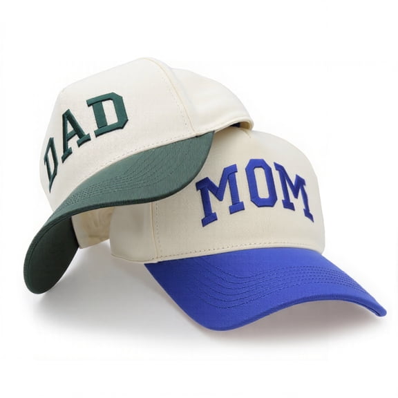 Mom and Dad Hats, New Dad Mom Parents Pregnancy Announcement Gifts for Couples Aunt Uncle, Mothers Day Fathers Day Birthday Present for Mama Daddy Adjustable Embroidered Baseball Caps