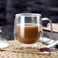 thumbnail image 4 of DEBGFS Liquidation! Tasse à Café en Verre Isolée à Double Paroi, Tasses à Café en Verre à Double Couche avec Poignée, 4 of 9