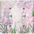 thumbnail image 1 of Metal Light Switch Plate Cover Mystical Floral Butterfly Garden Sketch FLW120, 1 of 13
