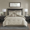 thumbnail image 4 of Madison Park Odette 8-Piece Polyester Jacquard Comforter Set in Tan, 4 of 14