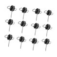 thumbnail image 2 of 12 anclajes para manijas de cercas eléctricas, aisladores de alambre, negro, 2 anillos, aisladores para cercas eléctricas para postes de madera., 2 of 8