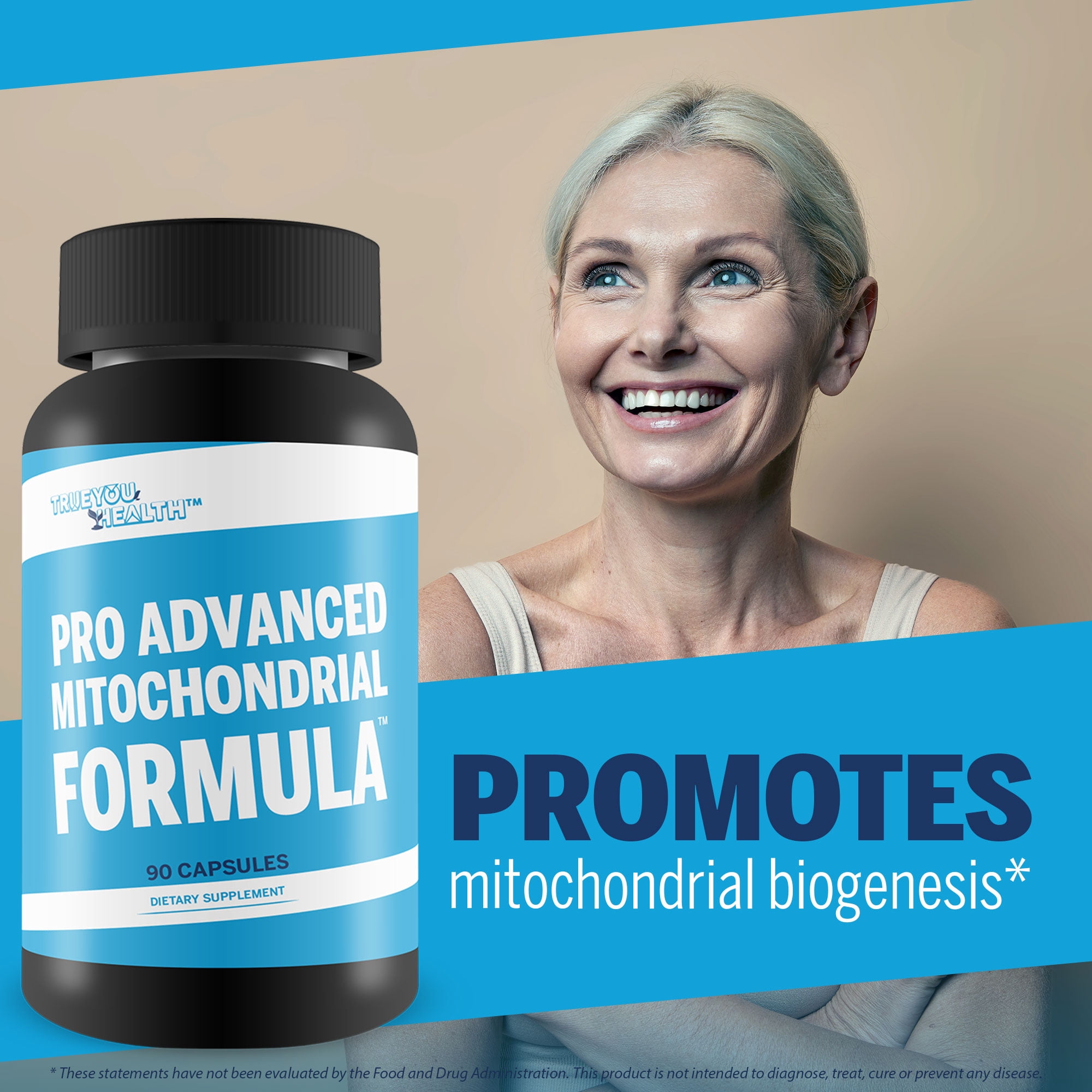 Pro Advanced Mitochondrial Formula - Cellular & Mitochondria Support Dietary Supplement - Promote Energy, Anti-Aging, & Overall Health - Help Defend & Repair Cells - ATP Energy Support - 90 Capsules