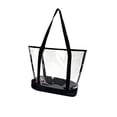 thumbnail image 2 of Clear PVC Beach Bag Tote with Waterproof Material Large Capacity for Travel, Poolside and Summer Vacation, 2 of 6