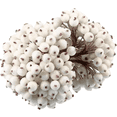 thumbnail image 3 of Venta al por mayor de mini bayas artificiales escarchadas de doble cabeza, acebo navideño, bayas rojas, doradas y plateadas, corona de flores, decoración para fiesta de Navidad, 3 of 5