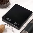 thumbnail image 1 of Digitale Kaffeewaage mit Timer - Kaffeewaage, Espresso-Weage, 3000 g (Schwarz), 1 of 5