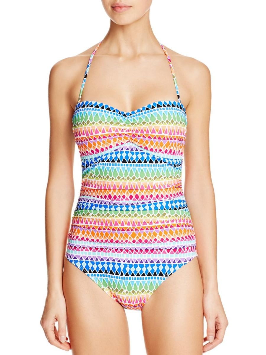 la blanca strapless one piece