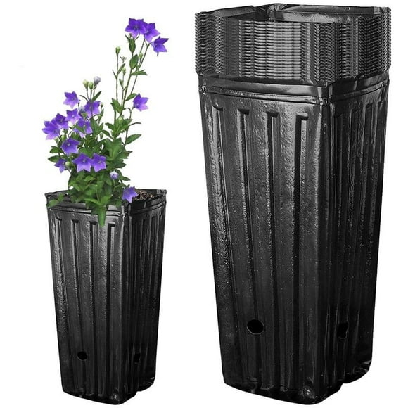 Macetas altas para vivero, 20 unidades, macetas profundas para vivero, macetas altas para plántulas, flores, plantas, plántulas, injertos, macetas para vivero.