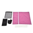thumbnail image 3 of BuyWeek Housse de Chaise de Réalisateur, Housse de Chaise de Réalisateur en Toile avec Sac de Rangement, Housse de siège pour Chaise de Réalisateur (Rose Rouge), 3 of 14