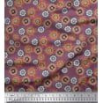 thumbnail image 1 of Soimoi Polyester Crepe Fabric Flower Artistic Decor Fabric Printed Yard 52 Inch Wide, 1 of 3