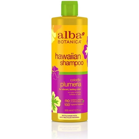 Alba Shampoo - Alba Botanica Hawaiian Shampoo, Colorific Plumeria 12 oz