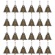 thumbnail image 1 of Campana de cuerno de bronce de 25 piezas, decoración colgante de árbol de Navidad, campanas pequeñas, Mini decoración de cobre de latón, adorno decorativo de Metal, 1 of 4