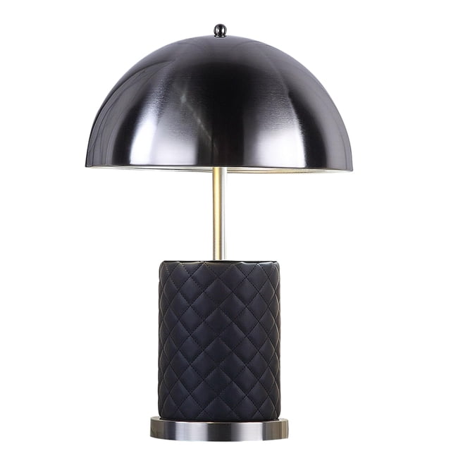 Lamp Benzara BM309066 - Pantalla abovedada de piel sintética (53 cm)