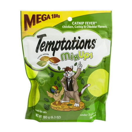 TEMPTATIONS MixUps CATNIP FEVER Flavor Cat Treats, 6.3 Oz.