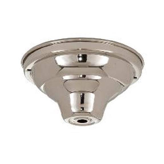 B&P Lamp® Brass Fixture Canopy, 5 1/4" Dia., Nickel Finish