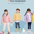 thumbnail image 4 of Chaqueta de plumón ligera para niños Ropa de invierno para niños Nueva chaqueta corta de plumón de pato blanco con capucha para niños y niñas, 4 of 6