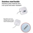 thumbnail image 4 of tooloflife Refrigerator Lock 3 Digit Cable Lock Child/Baby Proofing Combination Lock for Cabinets Closets Closets Self Adhesive ABS White, 4 of 8
