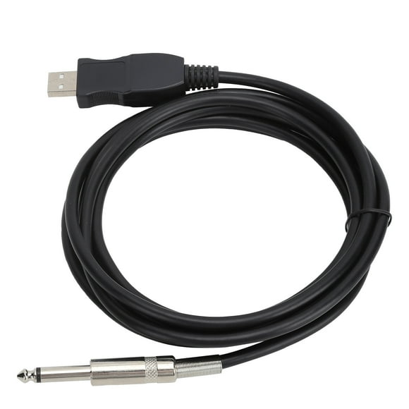 Cable de guitarra, cable USB de guitarra 3 Cable de instrumento de conexión de cable de guitarra optimizado para la excelencia