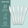 Jacent Clear Plastic Knives, Everyday Value, 100 Count Bulk Disposable